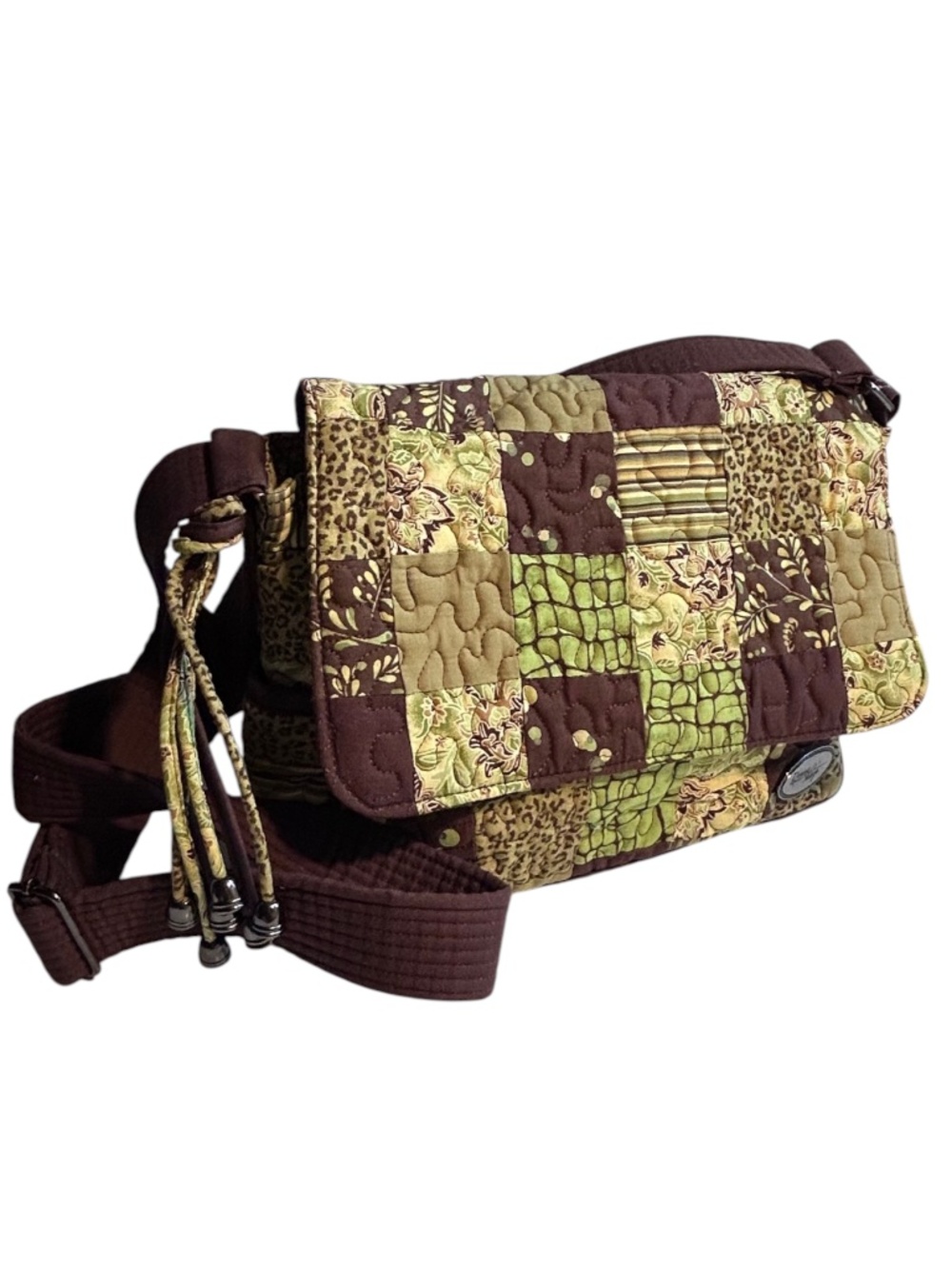 Donna Sharp Quilted Patchwork Crossbody Messenger Bag
